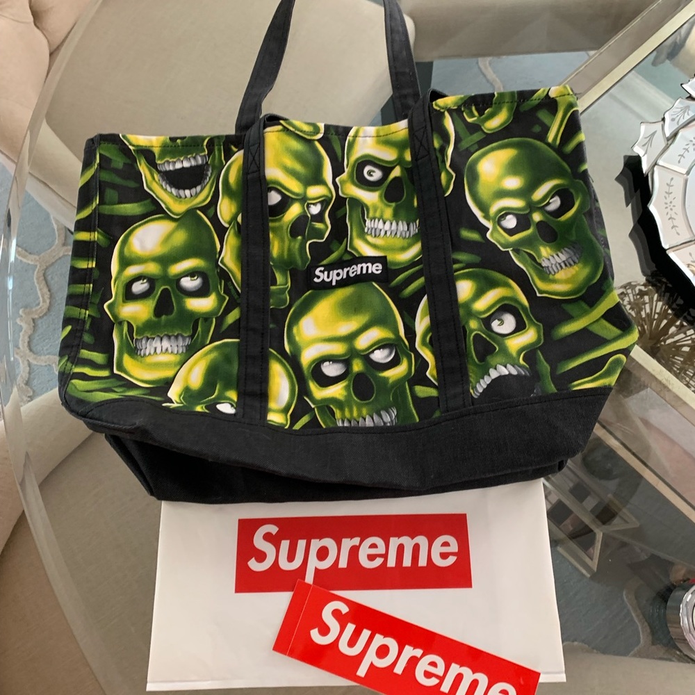 Supreme Brand (Authentic) NWOT Skull 💀 Tote